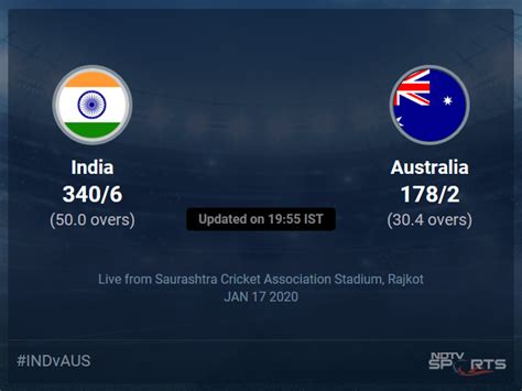 aus vs india live score